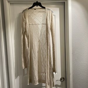Free people long knitted cardigan